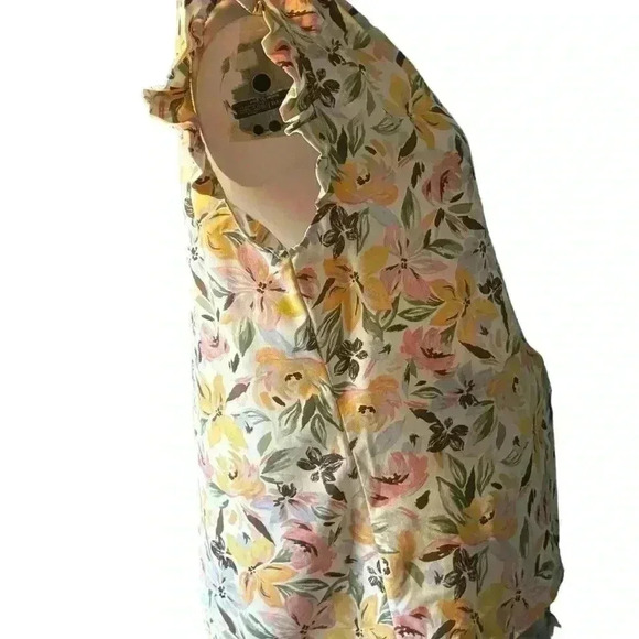 Unbranded Women's Ruffle Sleeve Floral Tank Top. - Picture 9 of 9